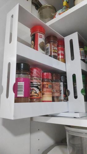 Multi-Function Rotating Storage Rack Kitchen Spice Organiser photo review