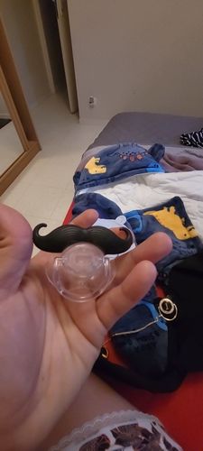 Mustache Pacifier for Newborns Boys and Girls photo review