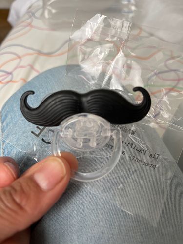 Mustache Pacifier for Newborns Boys and Girls photo review