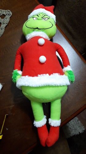 New Year Christmas Tree Decorations Furry Lovely Green Grinch Elf Arm Ornament photo review