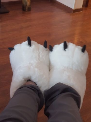 Oversized Bear Claw Winter Slippers photo review