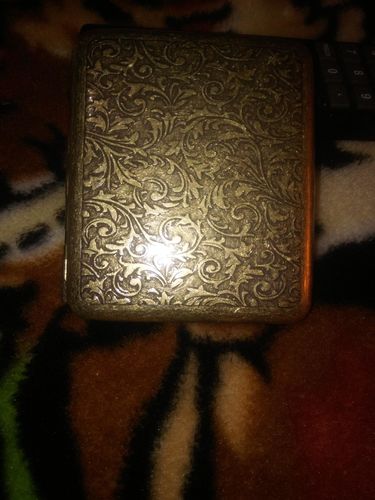 Retro Pure Copper Hand-Carved Cigarette Case For 20 Cigarettes Peaky Blinders photo review