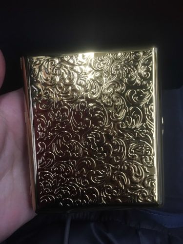 Retro Pure Copper Hand-Carved Cigarette Case For 20 Cigarettes Peaky Blinders photo review