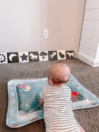 Tummy Time Water Mat - Baby Inflatable Aquarium Water Mat Toy photo review