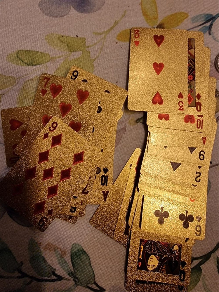 Waterproof Golden Playing Durable Cards photo review