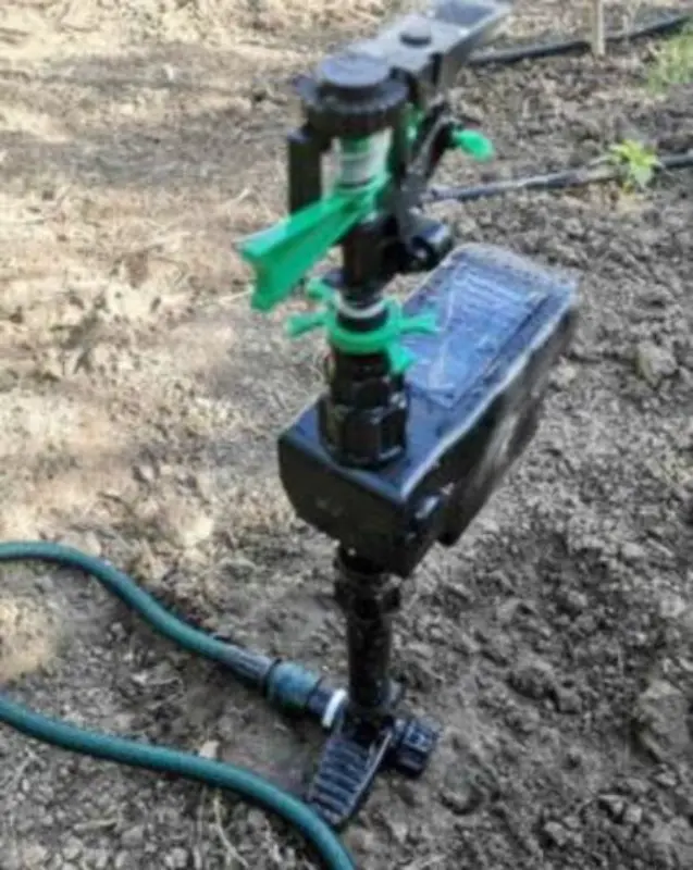 Solar Powered Motion Activated Animal Repellent Garden Sprinkler photo review